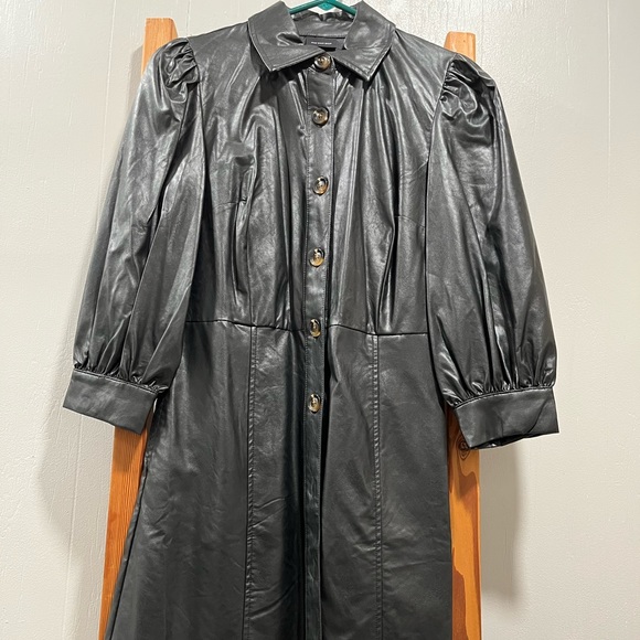 WHO WHAT WEAR Faux Leather Dress - Picture 5 of 7